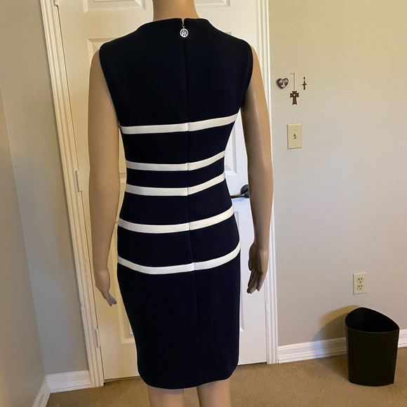 NWOT Tommy Hilfiger Navy Fitted Dress - Picture 6 of 12
